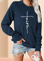 Long Sleeve Casual Round Neck Top