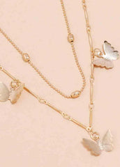 Butterfly Double Necklace