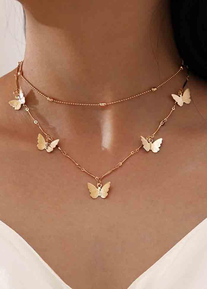 Butterfly Double Necklace