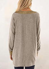 Long Sleeve Round Neck Printed Shirt