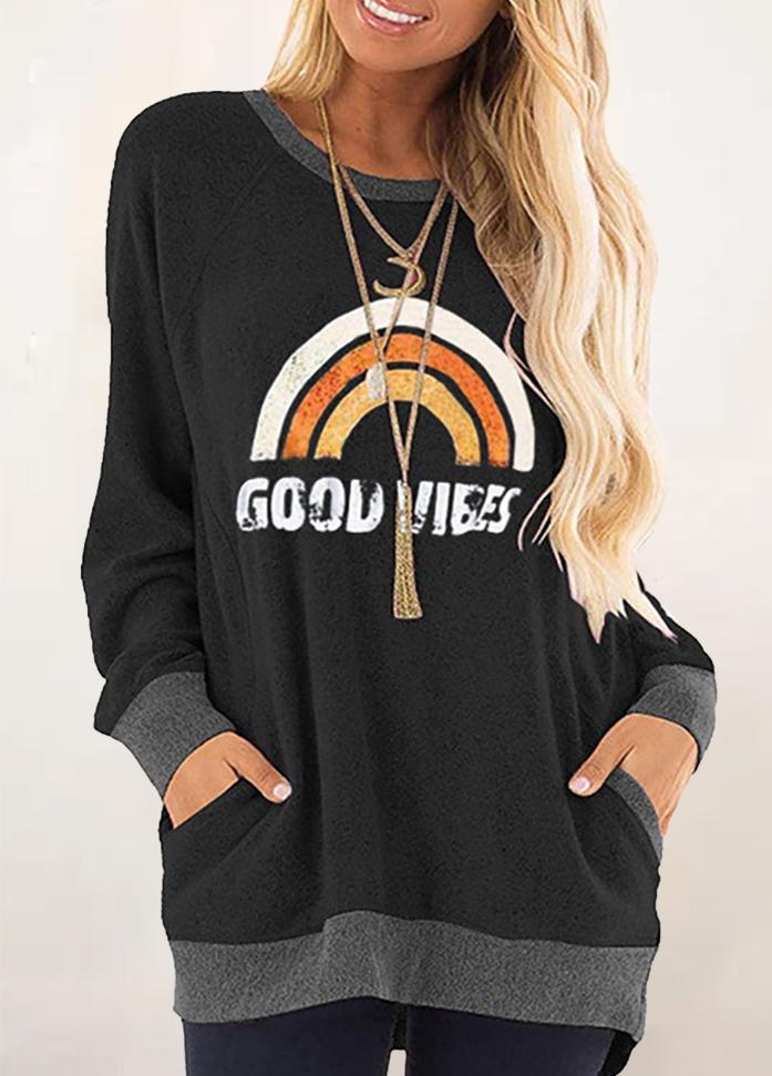 Long Sleeve Round Neck Printed Shirt