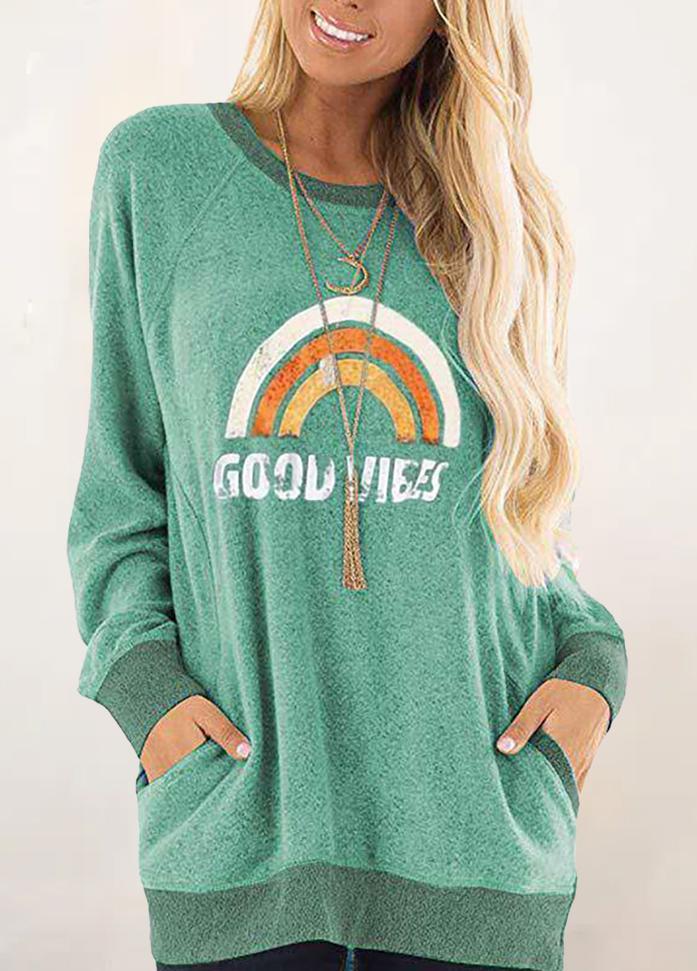 Long Sleeve Round Neck Printed Shirt