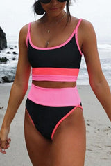 Color Block Bikini Set
