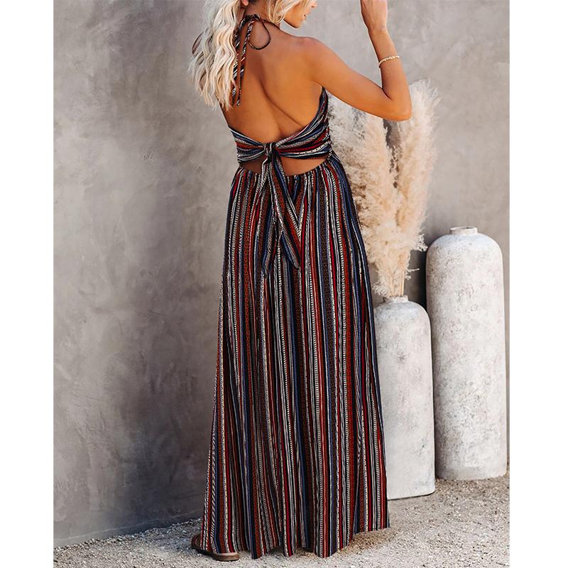 Spaghetti Strap Cowl Neck Maxi Dress