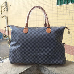 Checkered weekend bag