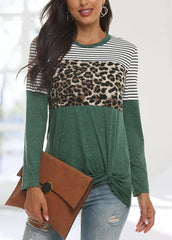 Leopard Printed Long Sleeve T-shirt