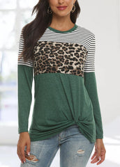 Leopard Printed Long Sleeve T-shirt