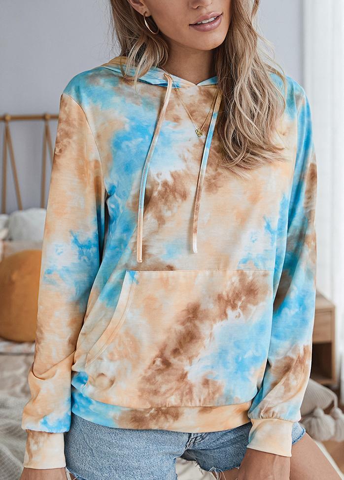 Long Sleeve Gradient Casual Hoodie