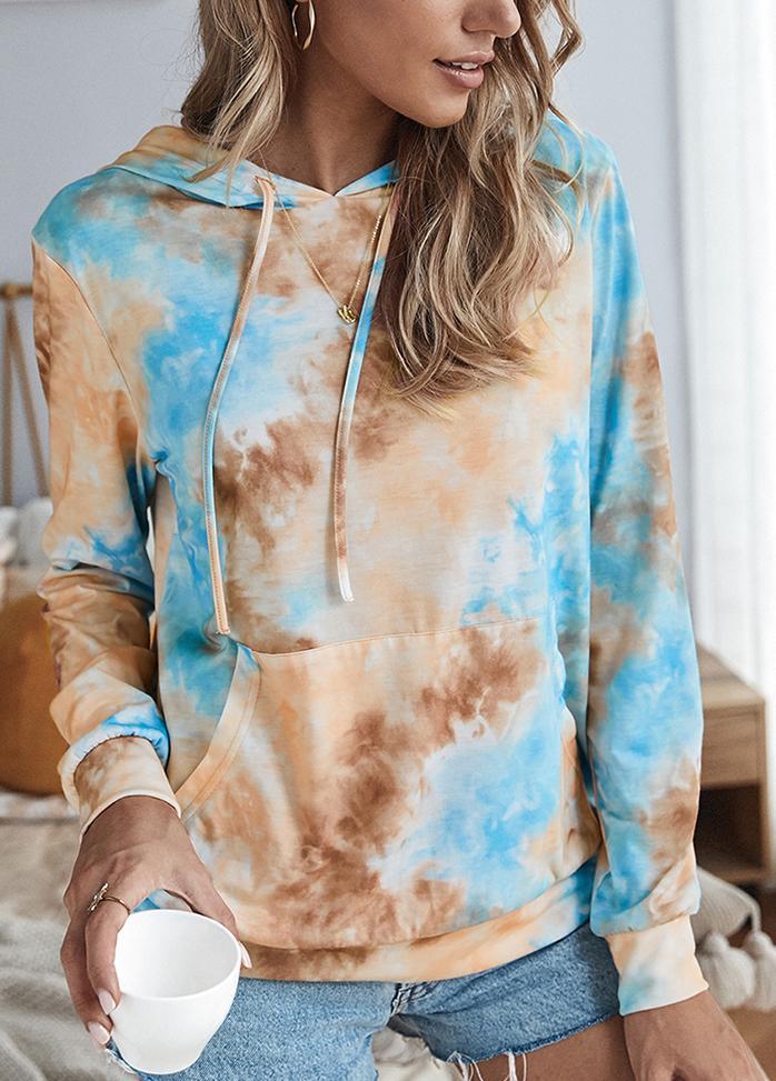 Long Sleeve Gradient Casual Hoodie