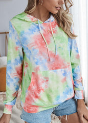 Long Sleeve Gradient Casual Hoodie