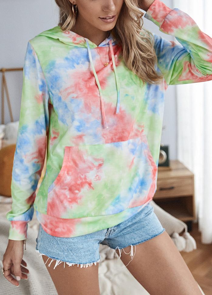 Long Sleeve Gradient Casual Hoodie