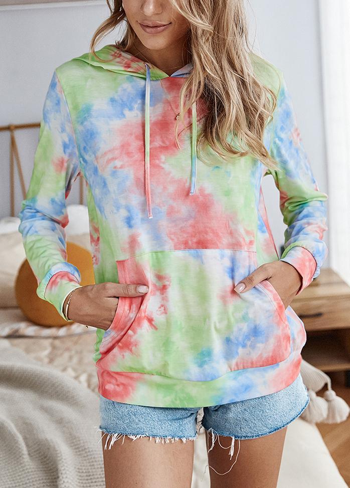 Long Sleeve Gradient Casual Hoodie