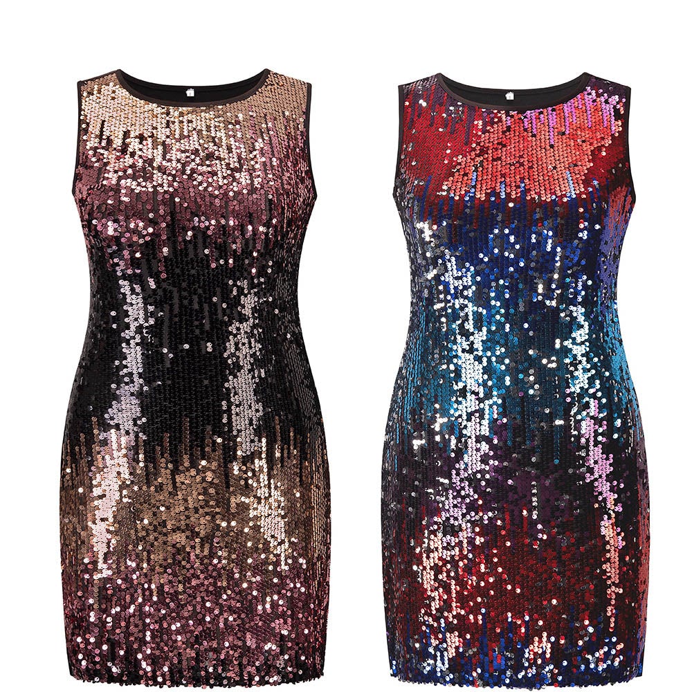 Tank Sleeveless Round Neck Bodycon Mini Dress