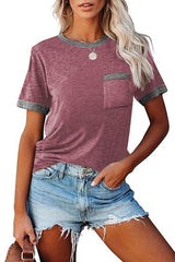 Crew Neck Casual Short Sleeve T-Shirt
