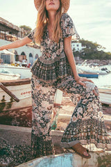 Bohemian V-neck Loose Two-Pieces Set