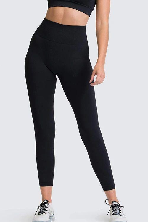 Solid Seamless Bra Leggings Set