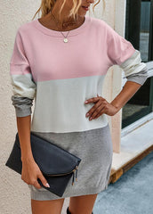 Long Sleeve Striped Round Neck Sweater
