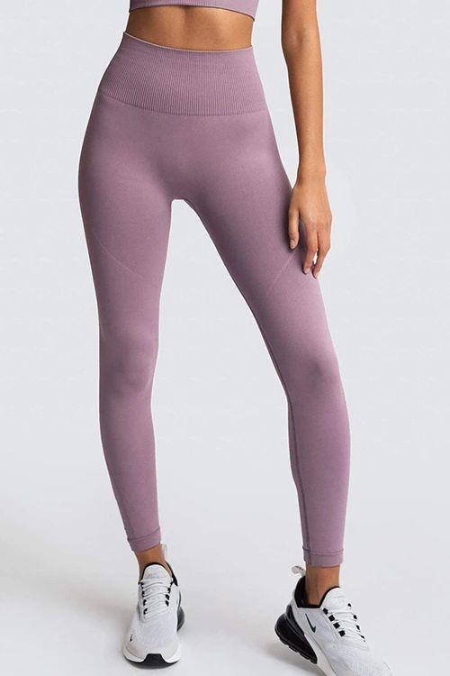 Solid Seamless Bra Leggings Set