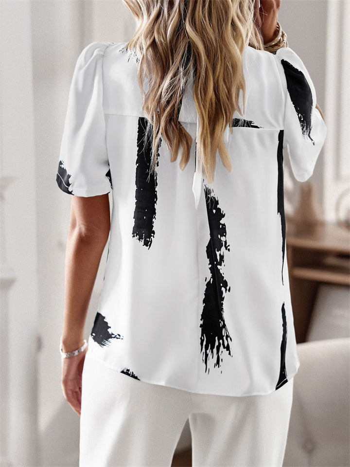 Fashion Women's Tops Spring and Summer Shirt T-shirt Casual White Black Blue Green S M L XL