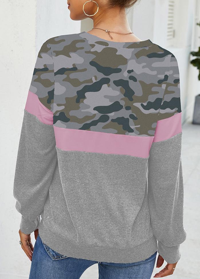 Leopard Print Round Neck Long Sleeve Top