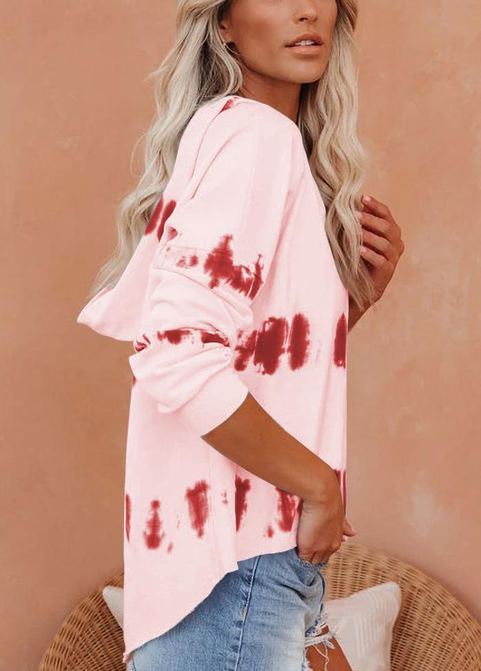 Long Sleeve Printed Casual Hoodie