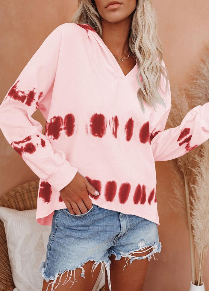 Long Sleeve Printed Casual Hoodie