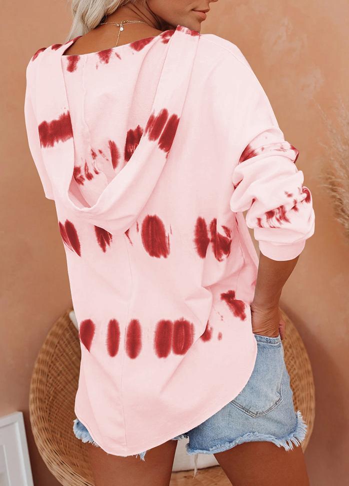 Long Sleeve Printed Casual Hoodie