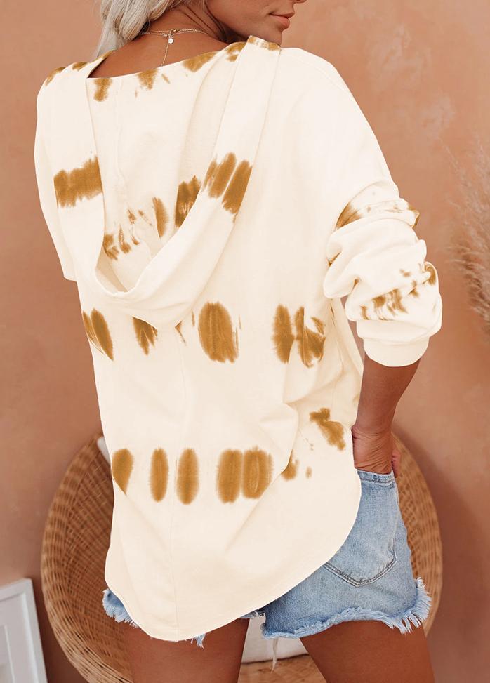 Long Sleeve Printed Casual Hoodie