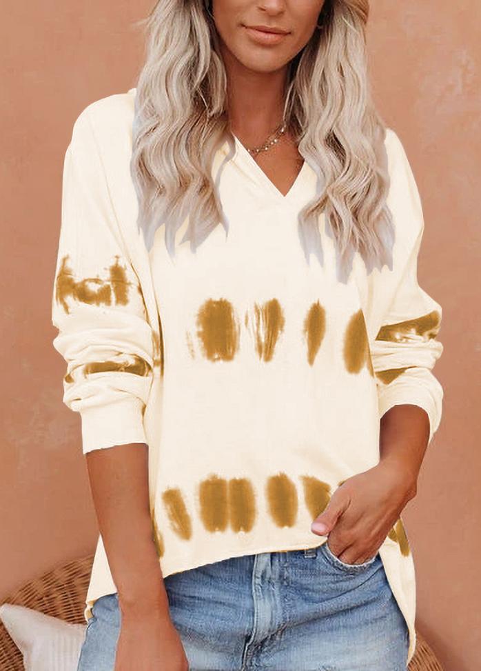 Long Sleeve Printed Casual Hoodie