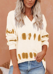 Long Sleeve Printed Casual Hoodie