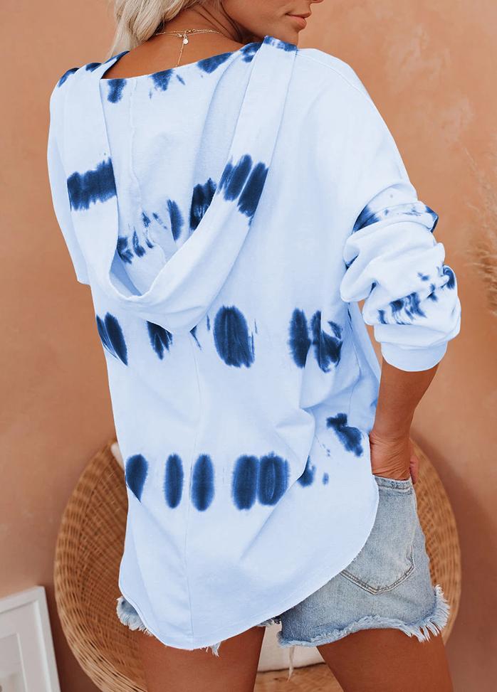 Long Sleeve Printed Casual Hoodie