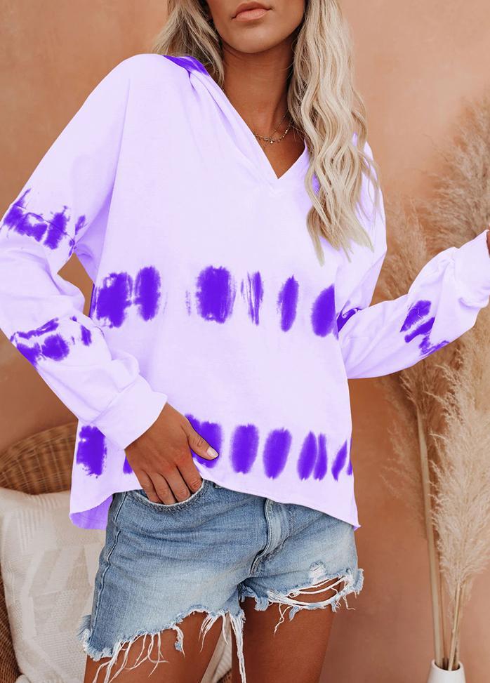 Long Sleeve Printed Casual Hoodie