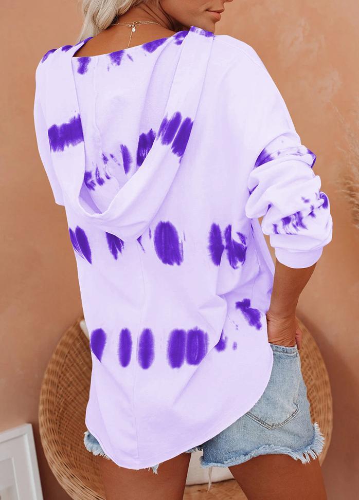 Long Sleeve Printed Casual Hoodie