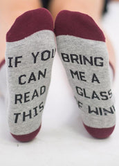 Letter Printed Socks