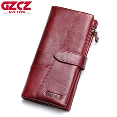Women's Leather Long Cowhide Casual Fashion Purse