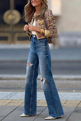 French style tweed cropped top