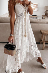 City of Love Crochet Fringe Lace Dress