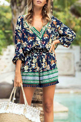 Floral Fringed Casual Jumpsuit