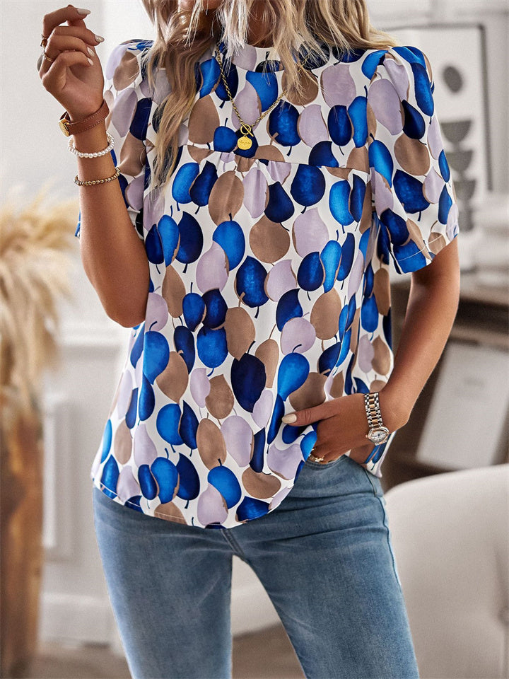 Fashion Women's Tops Spring and Summer Shirt T-shirt Casual White Black Blue Green S M L XL
