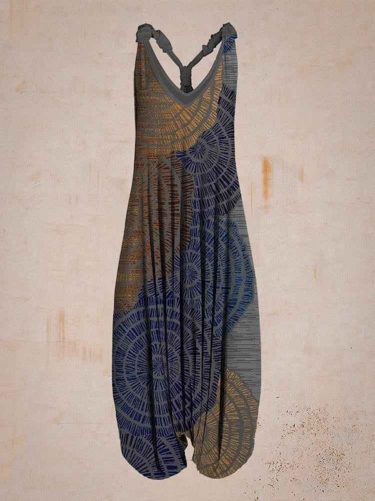 Flowy Sleeveless Strappy Loose Jumpsuit