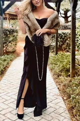 Faux Fur Shawl