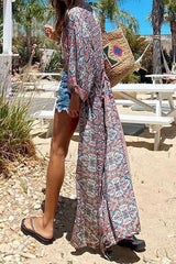 Boho Print Long Sleeve Cardigan