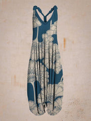 Flowy Sleeveless Strappy Loose Jumpsuit
