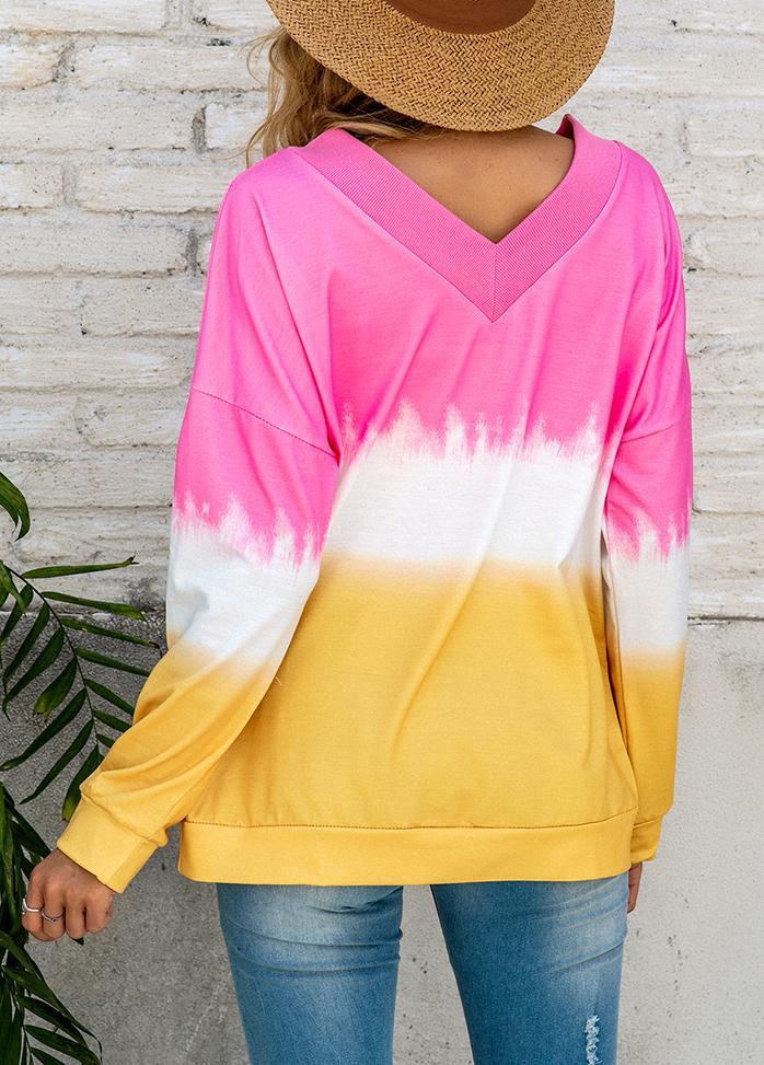 Long Sleeve Patchwork Casual Top