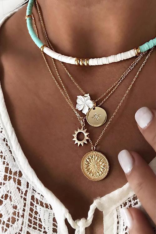 Flower Layer Necklace