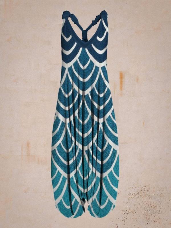 Flowy Sleeveless Strappy Loose Jumpsuit