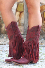 Fringe Western Boots