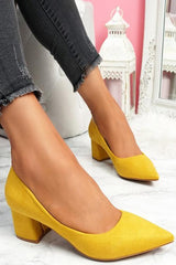 Chunky Heel Pointed Heels