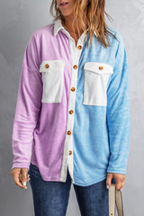 Colorblock Fleece Shirt