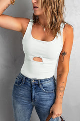 White Slim-fit Tank Top
